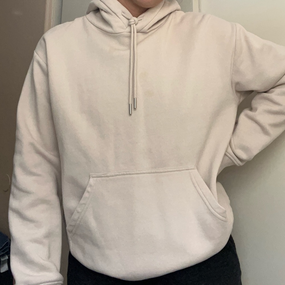 H&M Pullover Hoodie, Cream